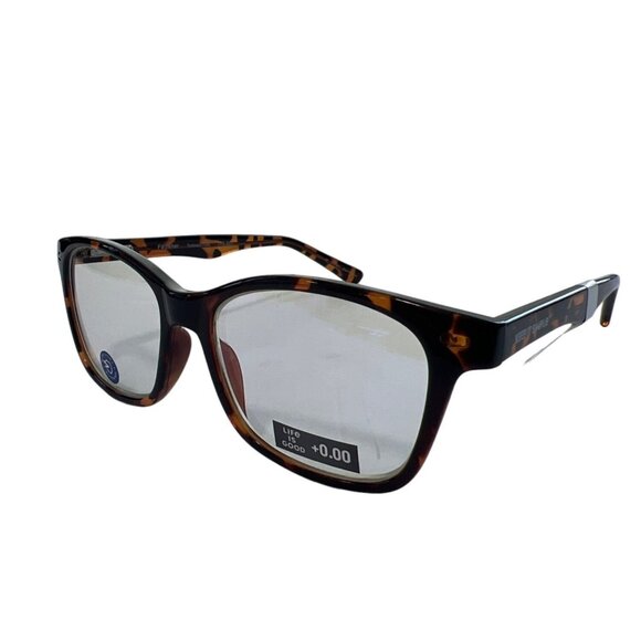 Life Is Good Faulkner Blue Light Blocking Glasses Tortoise Frame +0.00 Readers - Picture 1 of 7